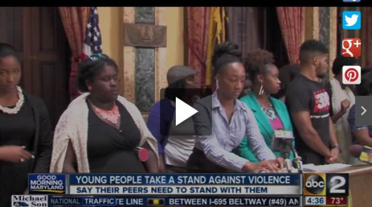 City youth take a stand against the surge in violence in Baltimore 
